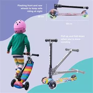 BOLDCUBE - Rainbow Waves - 3 Wheel Scooter